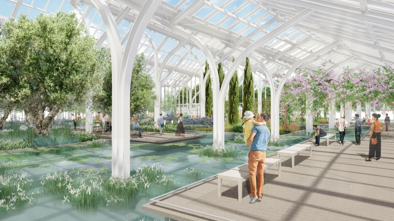 rendering of conservatory interior