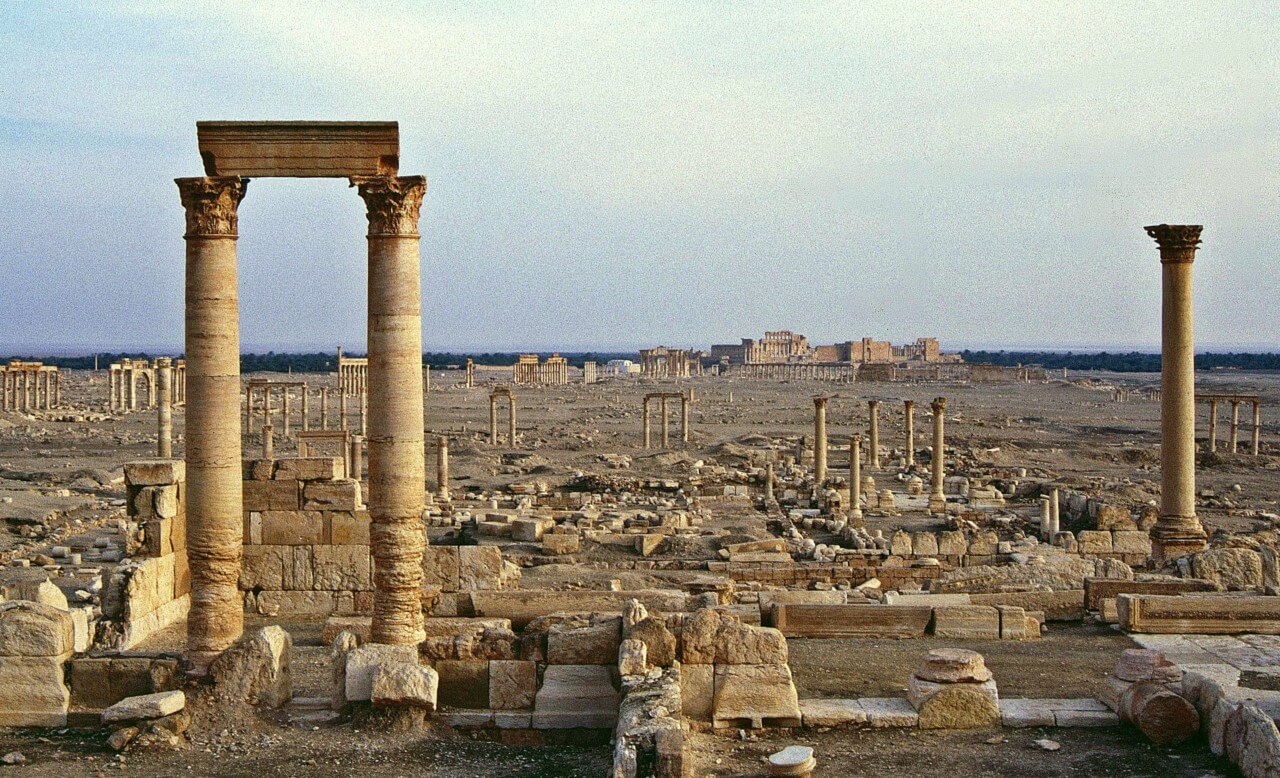 the ruins of palmyra, now on display at a virtual show at the getty