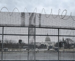 razor-wire fencing U.S. Capitol