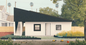 computer rendering of an accessory dwelling unit with a hip roof