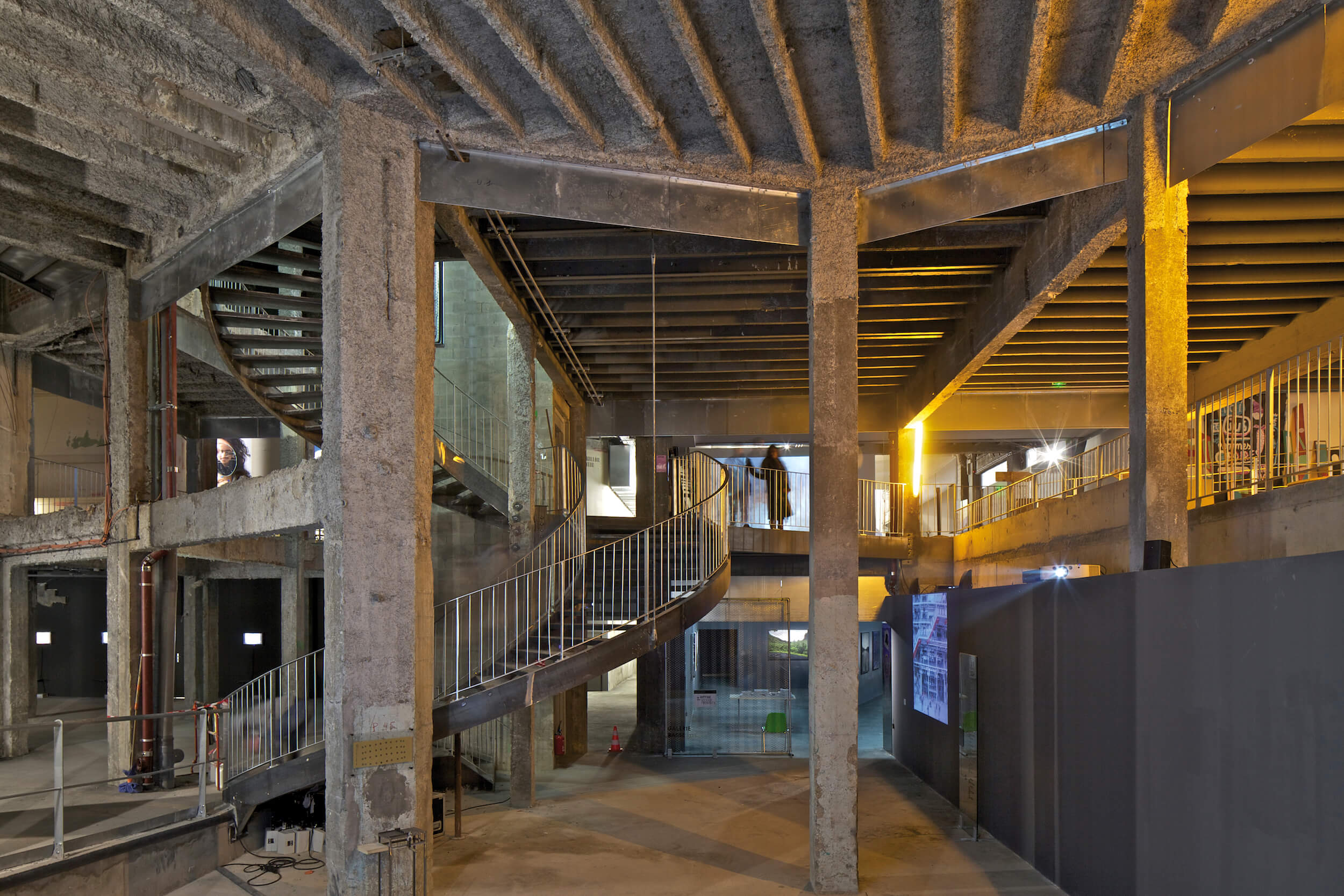 industrial interior of a cultural space