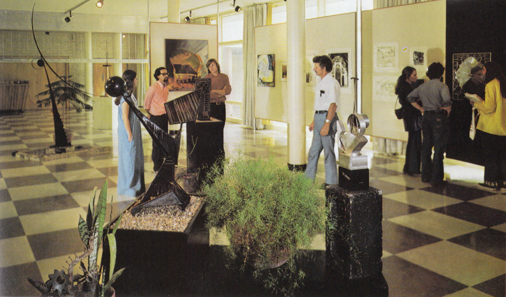archival photo of a gallery space in the 1970s