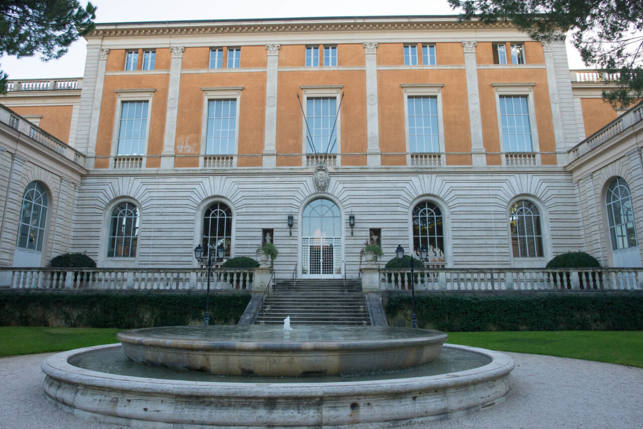 facade of a beaux-arts building in rome