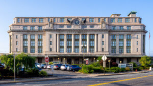 A large historic hotel building, which will host jane jacobs-themed events