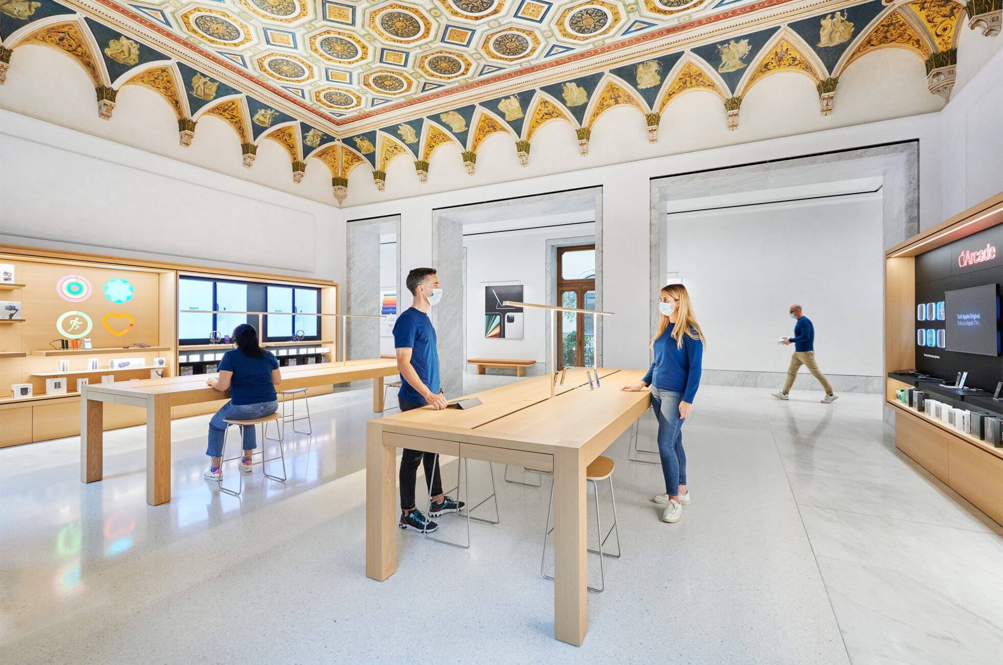 inside a converted apple store