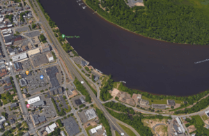 Aerial image of Middletown waterfront