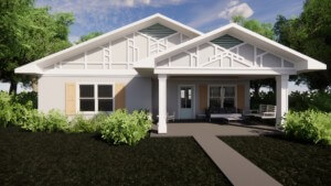 rendering of a single-level home