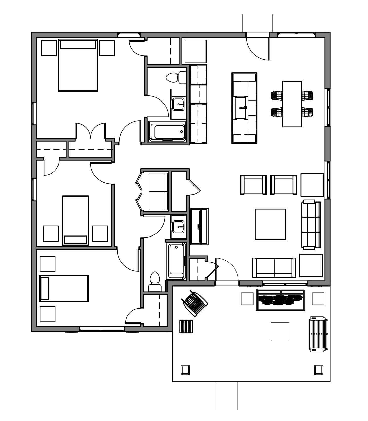 floor plan illustration of a home