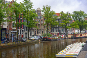 Image of a canal in Amsterdam