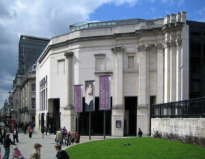 exterior of the national gallery in london