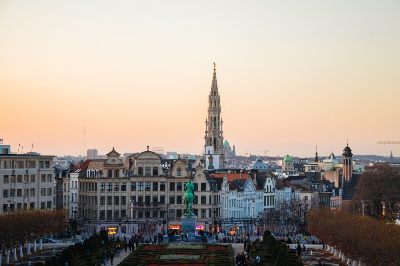 The skyline of brussels