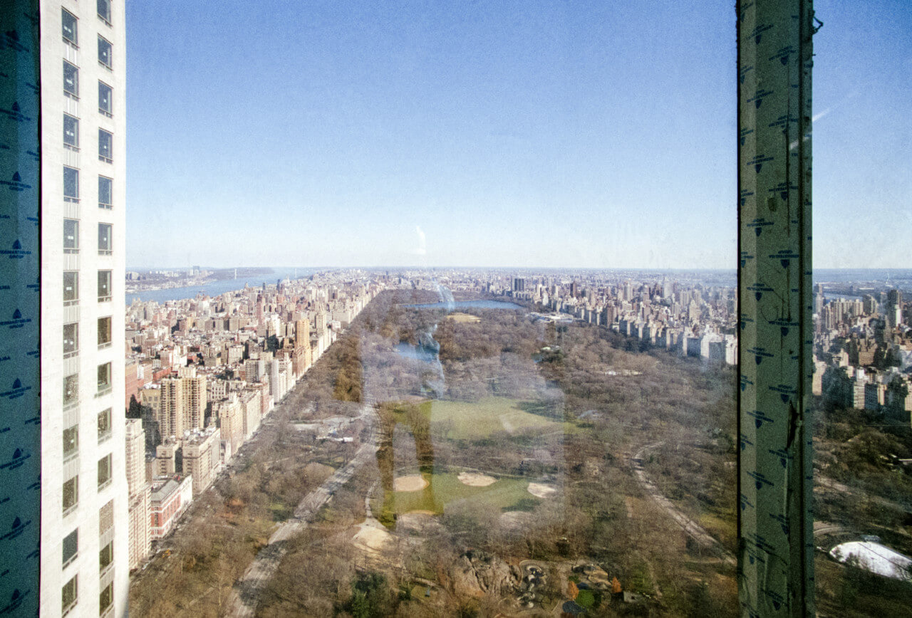 Looking out over central park