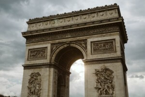 The arc de triomphe in paris