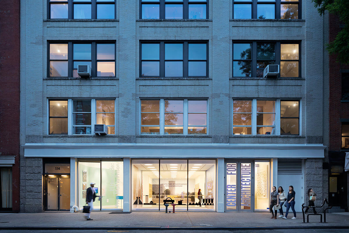 Front facade of Center for Architecture building in New York City