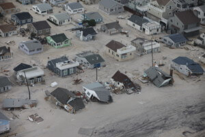 flooded homes on the new jersey coast