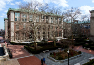Avery hall, a tall red-brick building with copper cornice, the new home of the Master of Science in Computational Design Practices program