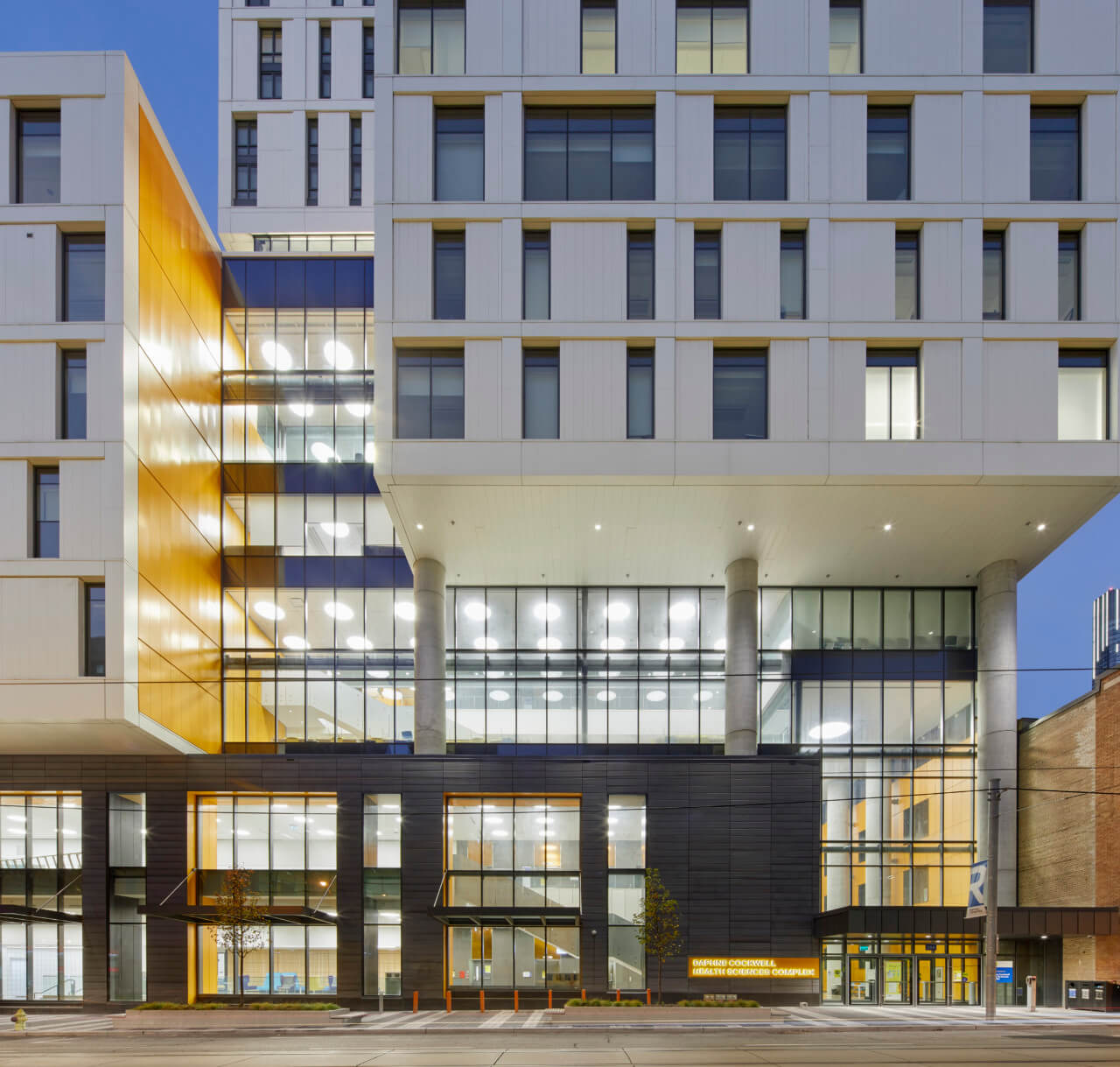 A multifaceted blocky building at Ryerson University