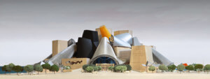 Rendering of the Frank Gehry-designed Guggenheim Abu Dhabi. Image Courtesy of Gehry Partners, LLP