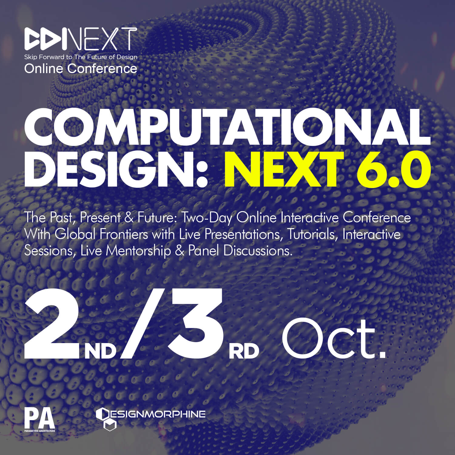 A poster for Computational design: NEXT 6.0