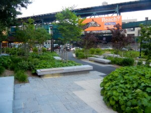 an urban pocket park in nyc designed by an asla member