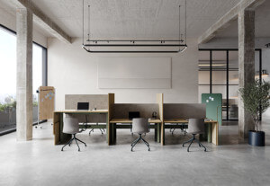 desks in an office