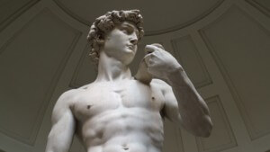 Michelangelo's David in italy