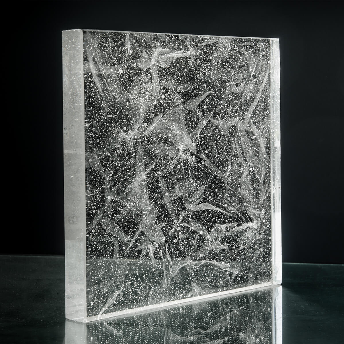 a glass material surface