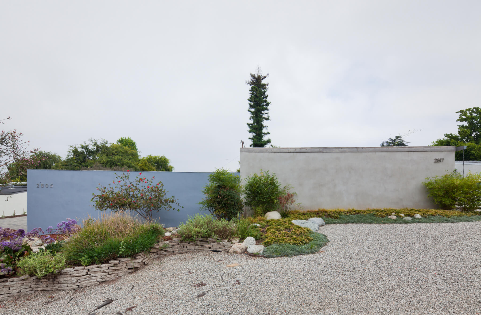 exterior view of a modernist home in los angeles