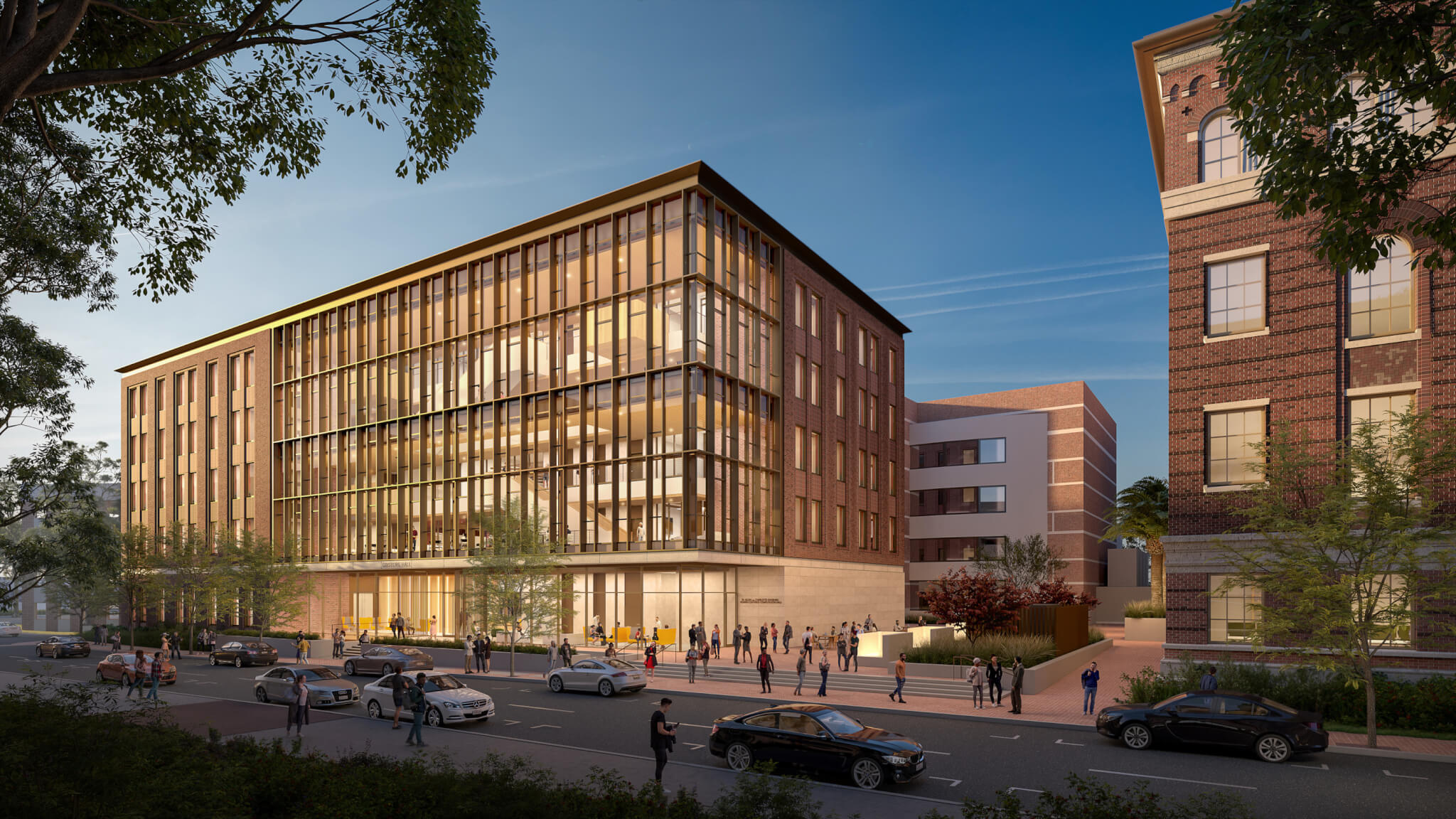 rendering of an academic building