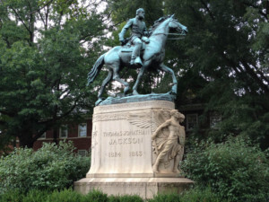 One of the confederate monuments that will go on display in a new show of the same name