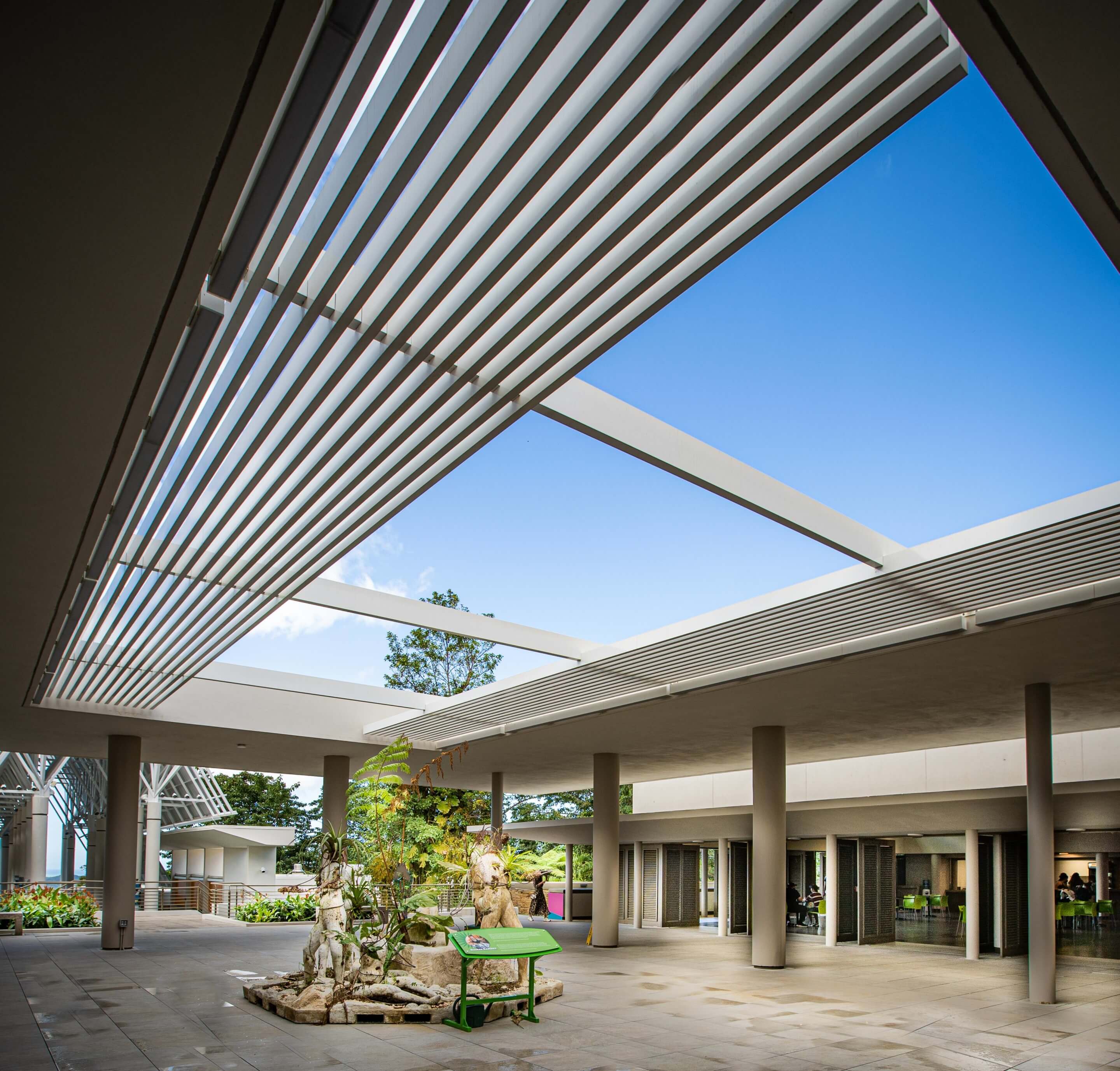courtyard of a visitors center in puerto rico