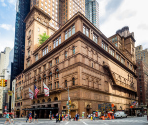 The exterior of carnegie hall