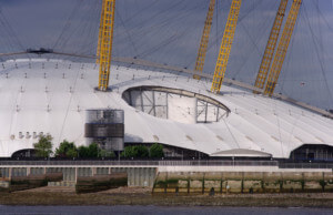 the millennium dome on the riverside