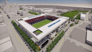 a rendering of the new centene stadium