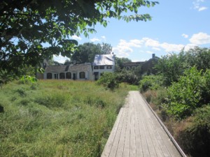 a natural landscape and pathway at a cultural site, designed by an ASLA member