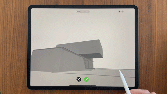 A gif of someone drawing on an ipad
