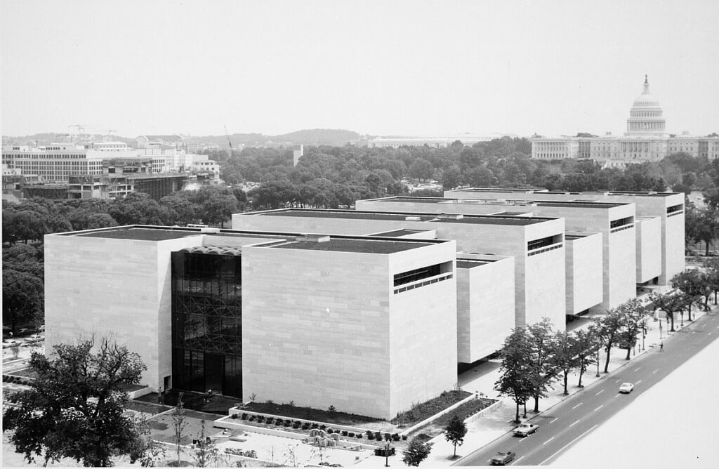 aerial view of the National Air and Space Museum