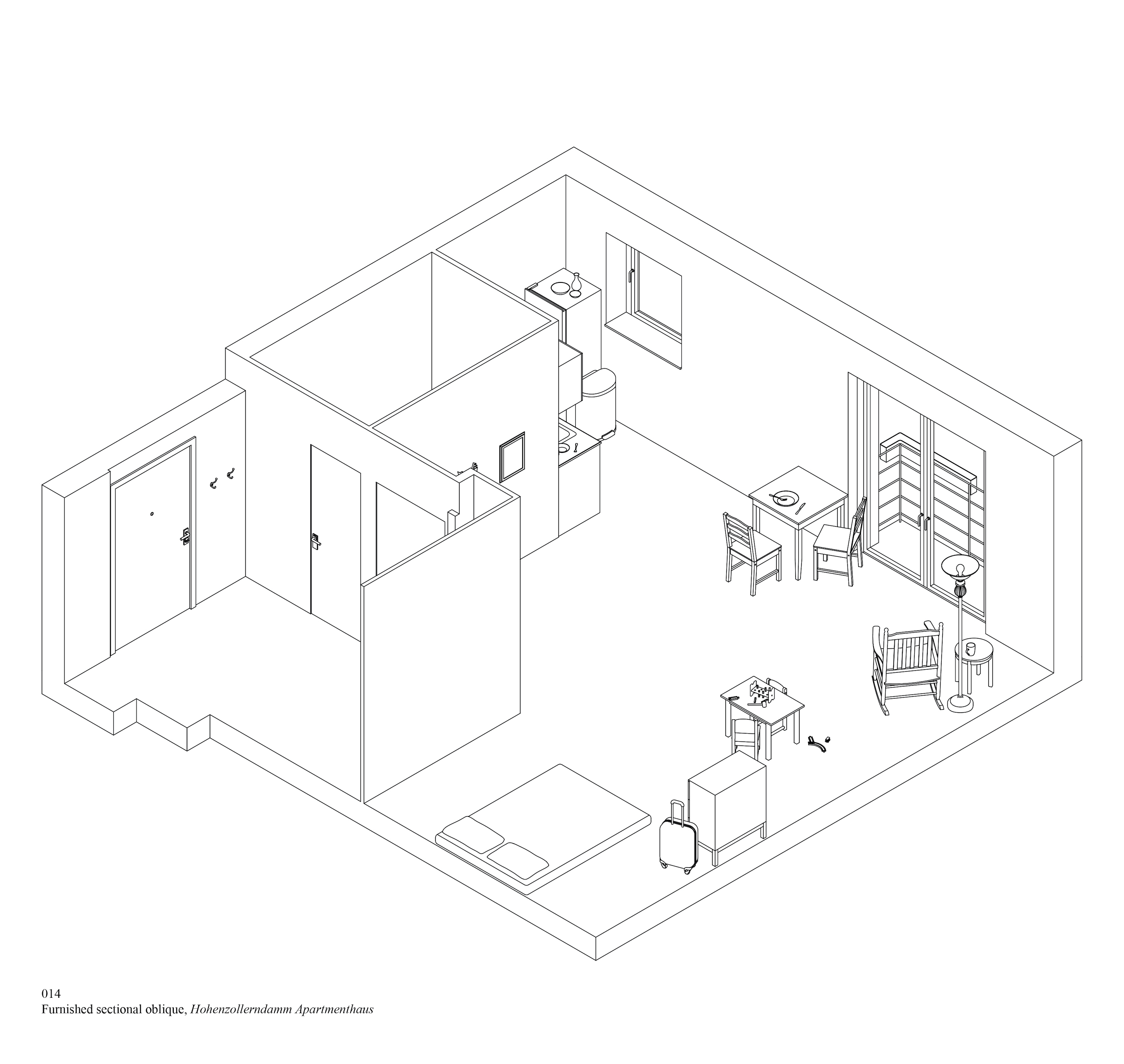 diagram drawing of a kitchen