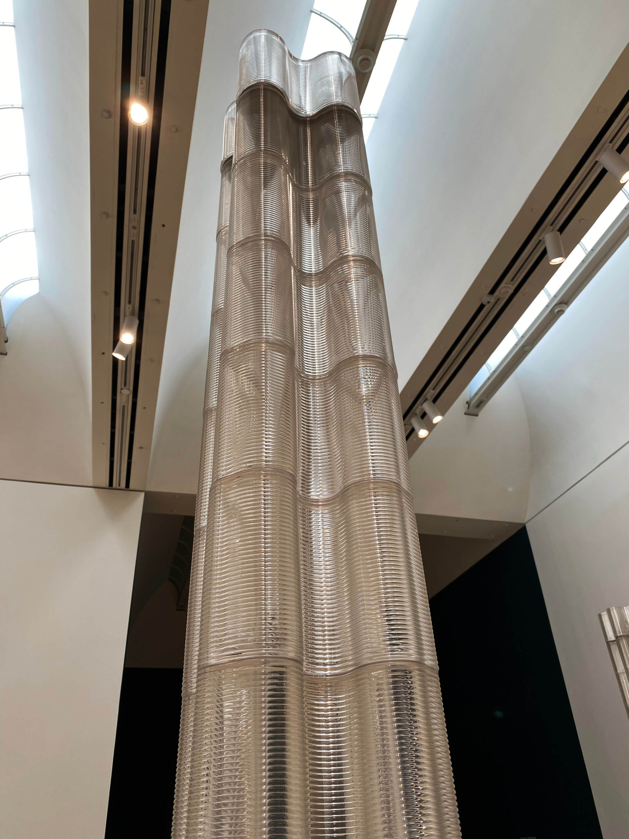 A 3D-printed glass tower