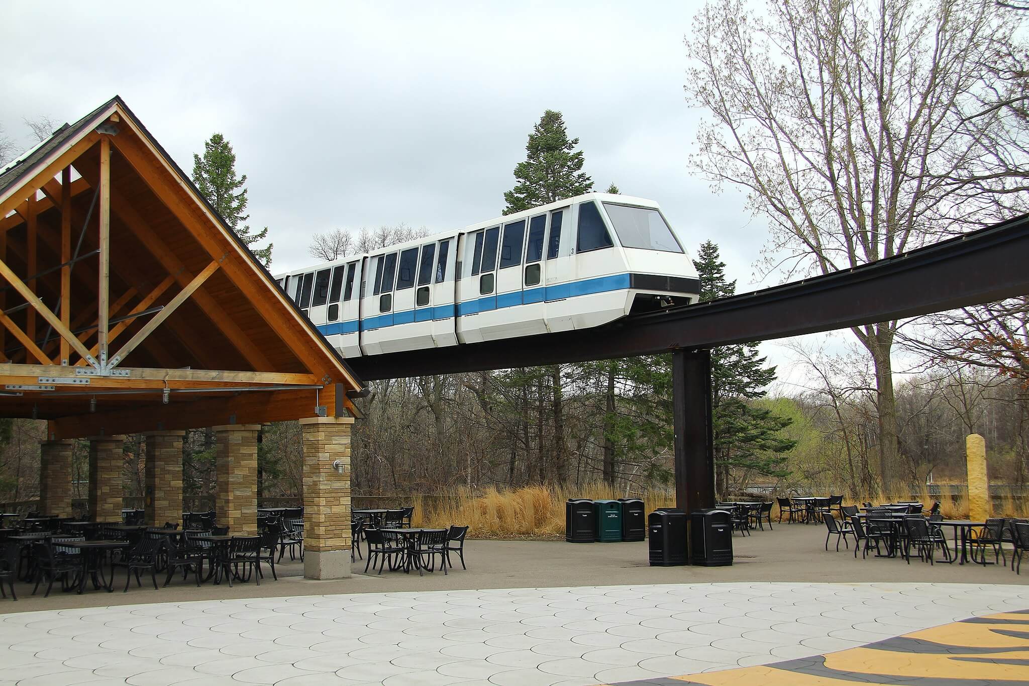photo of a monorail system