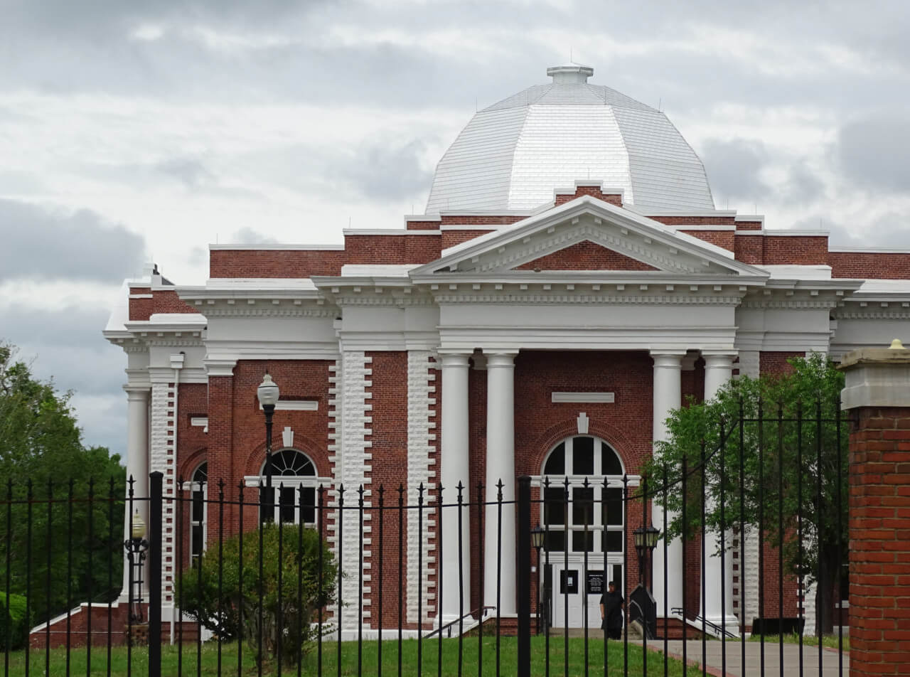 a domed historic building at tuskegee university