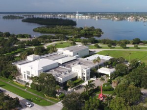 aerial view of a museum campus in florida