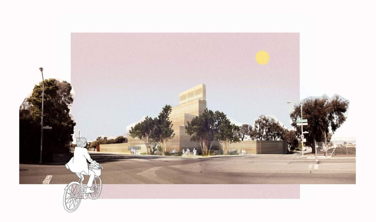 collage rendering of new hunters point electric power plant facility
