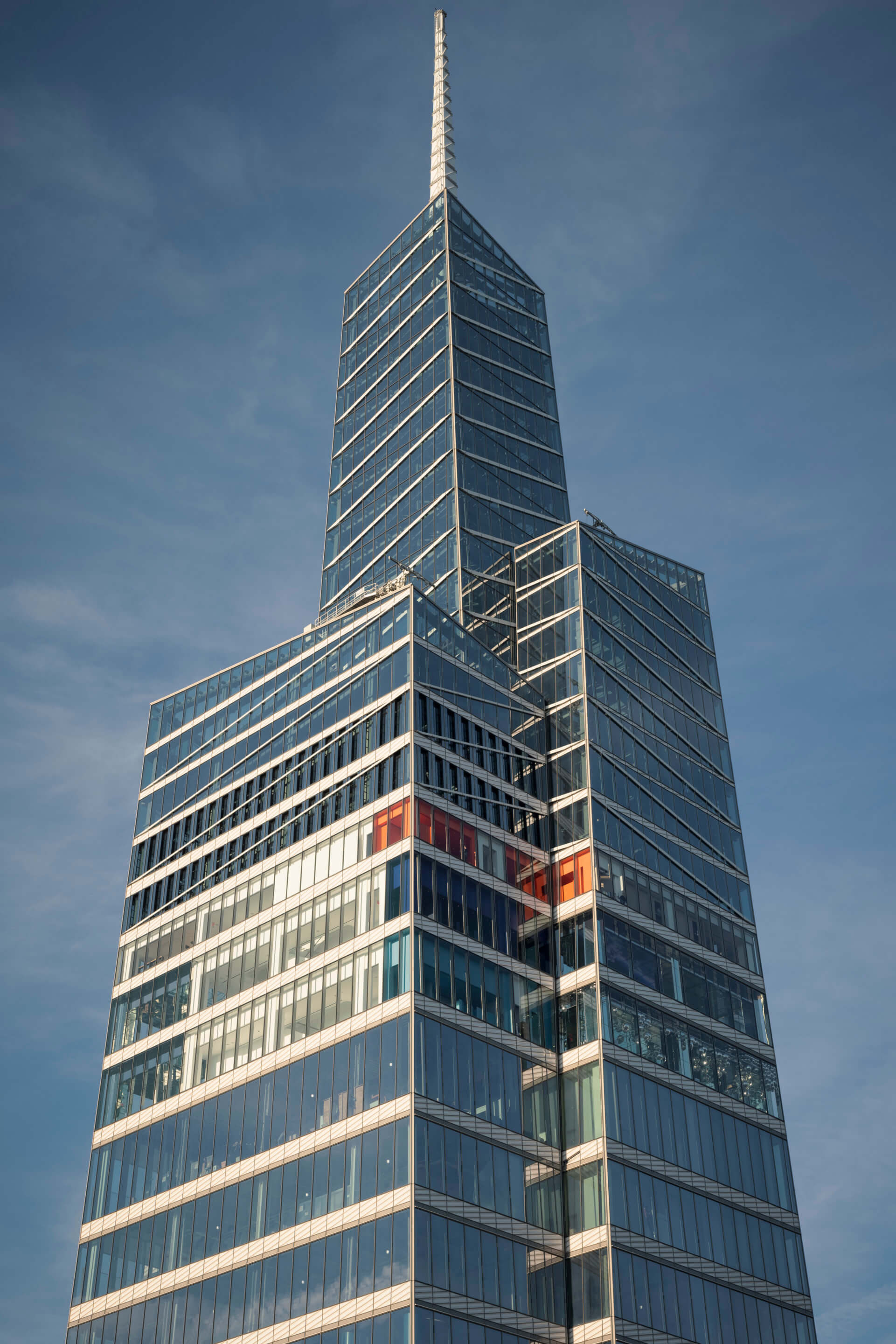 exterior of a Manhattan glass skyscraper