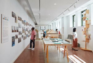 an exhibition of architectural mock-ups