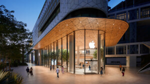 facade of an Apple store