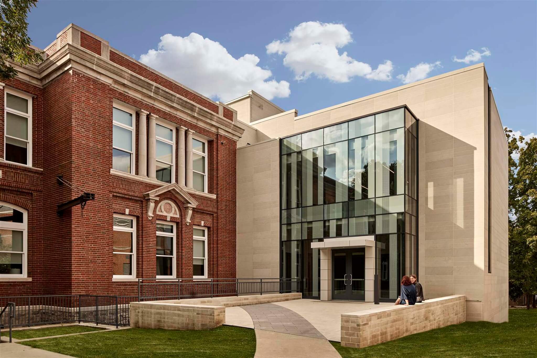 addition to historic academic building