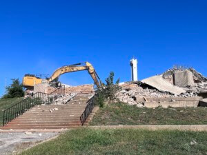 a demolition site