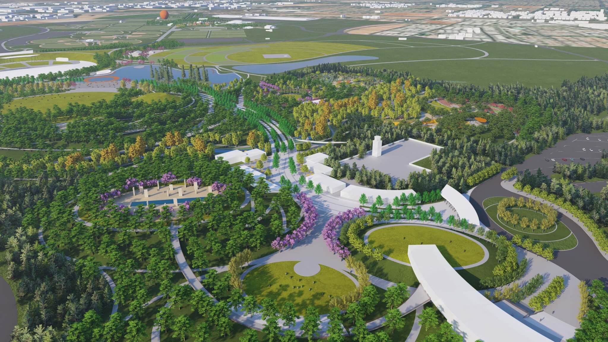 rendering of a park plan