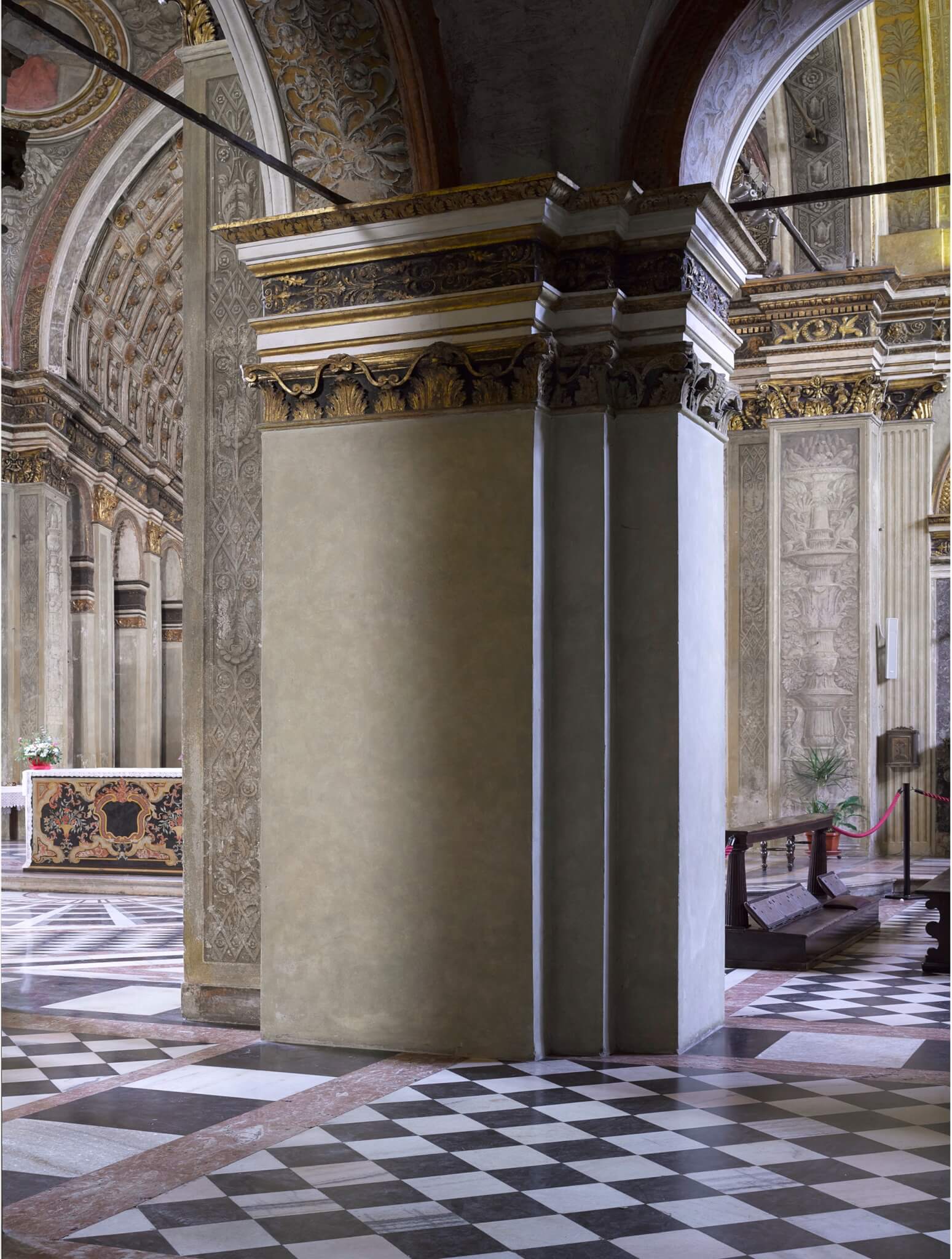 interior view of Santa Maria della Grazie, Italy